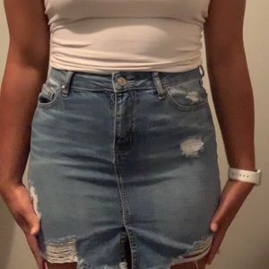 Rewash bodycon denim skirt